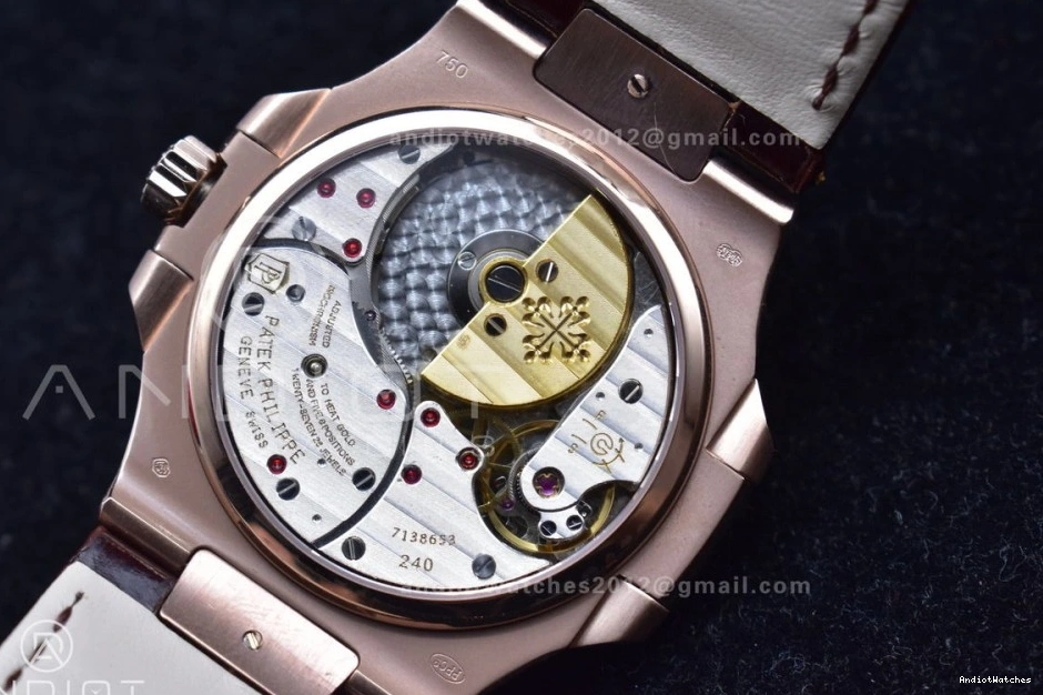 SS Dial Strap RG A23J GRF Nautilus Edition on Gray 912 Premium Brown Best 5712 Croco 0115